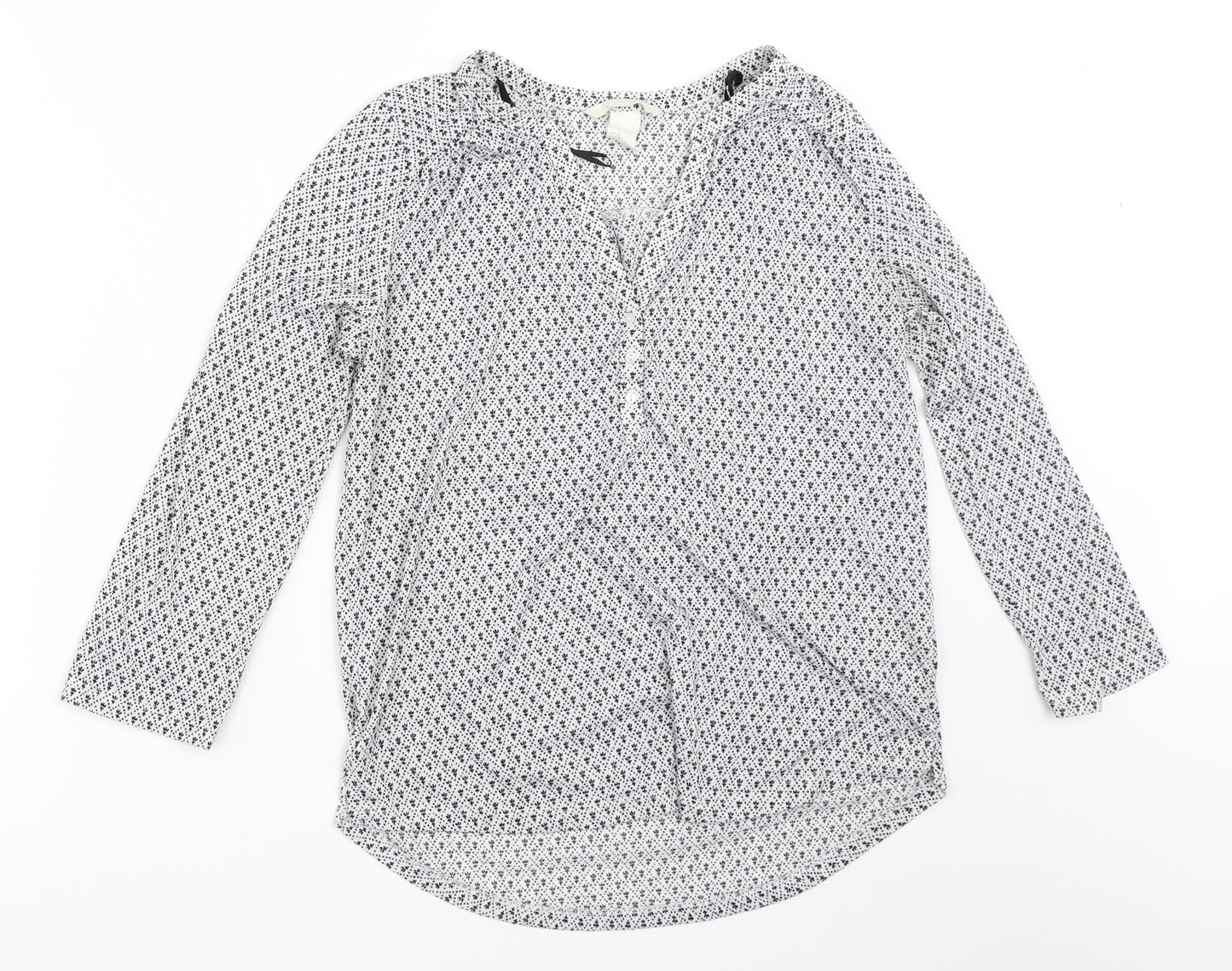 H&M Womens White   Basic T-Shirt Size XS