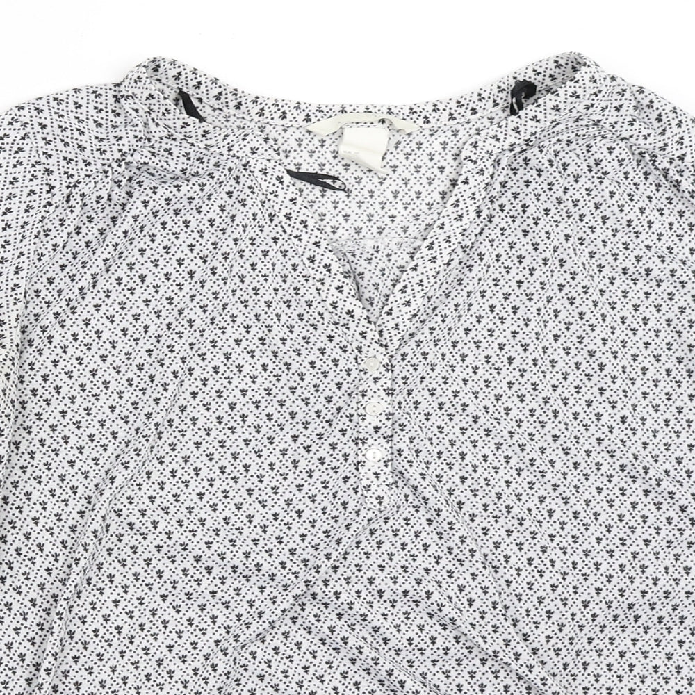 H&M Womens White   Basic T-Shirt Size XS