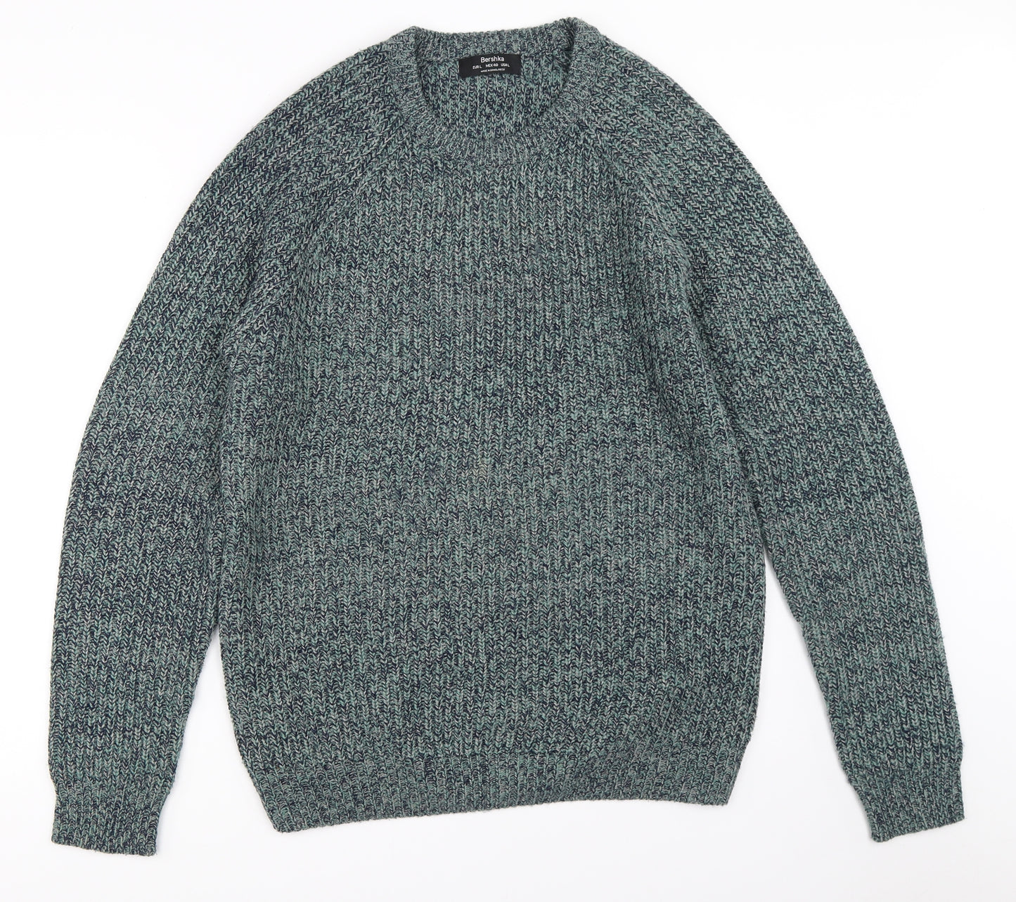 Bershka Mens Green   Pullover Jumper Size L