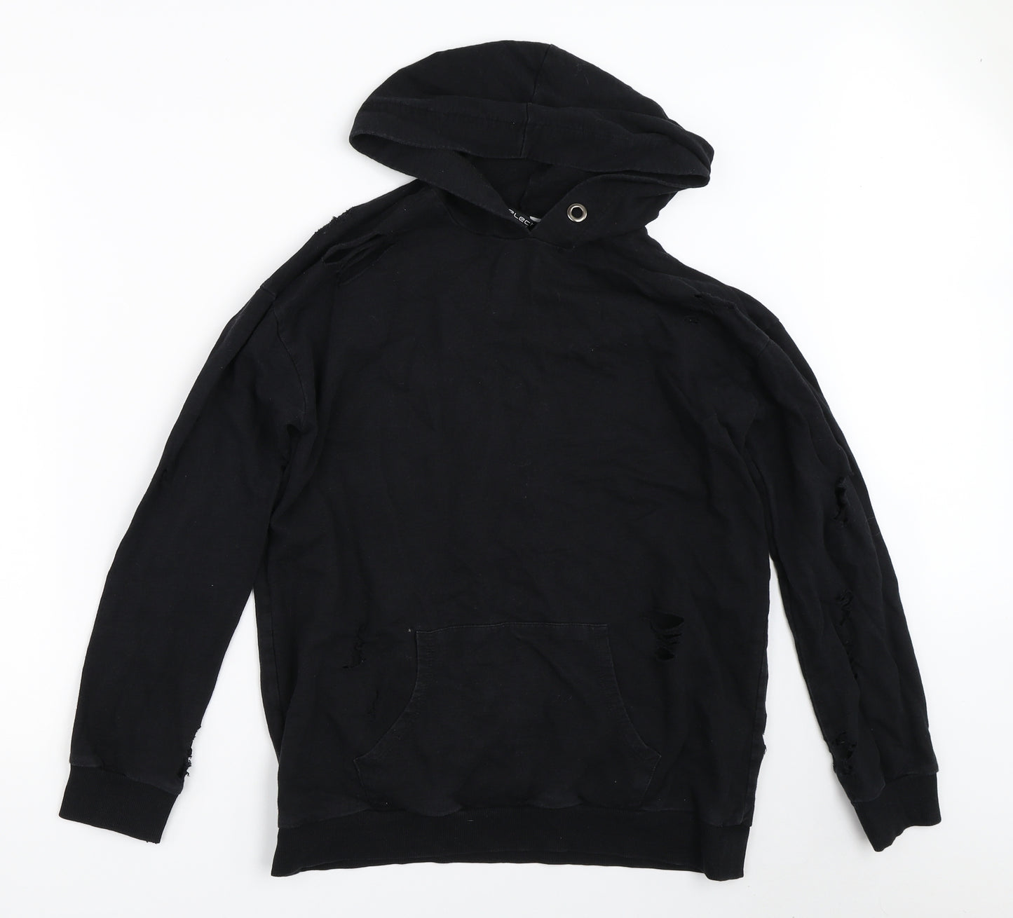 Select Womens Black   Pullover Hoodie Size 10