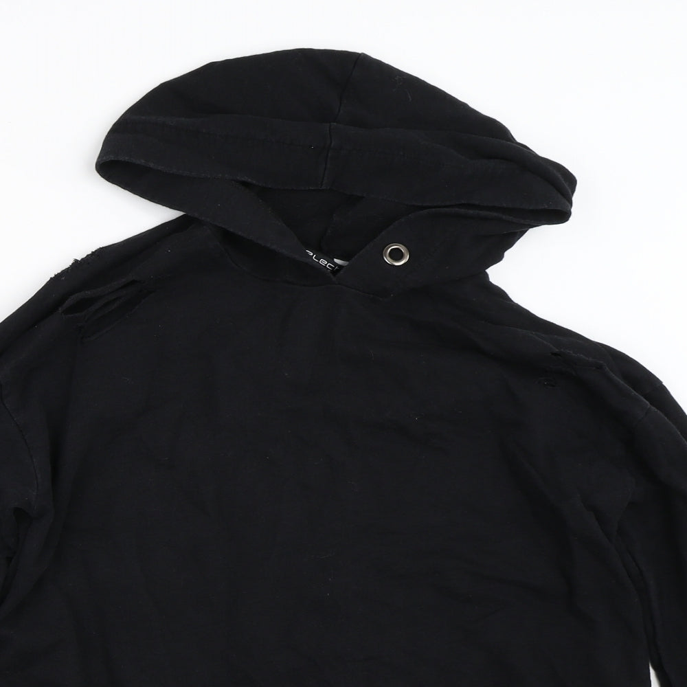 Select Womens Black   Pullover Hoodie Size 10