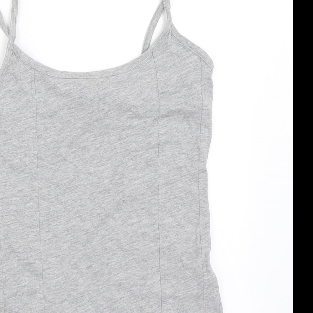 New Look Womens Grey   Camisole Tank Size 8  - bodysuit