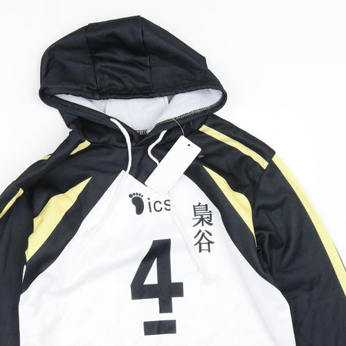 Preworn Mens Black   Pullover Hoodie Size M