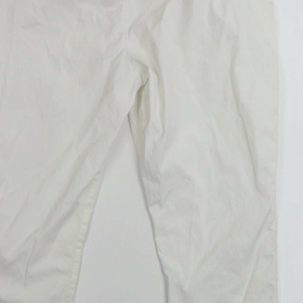F&F  Womens White   Trousers  Size 16 L20 in