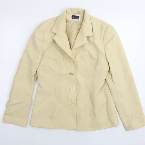IMAGES Womens Beige   Jacket Blazer Size 12