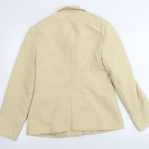 IMAGES Womens Beige   Jacket Blazer Size 12