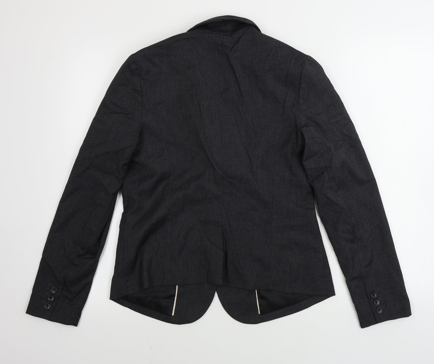Gap  Womens Grey Striped  Jacket Blazer Size 8