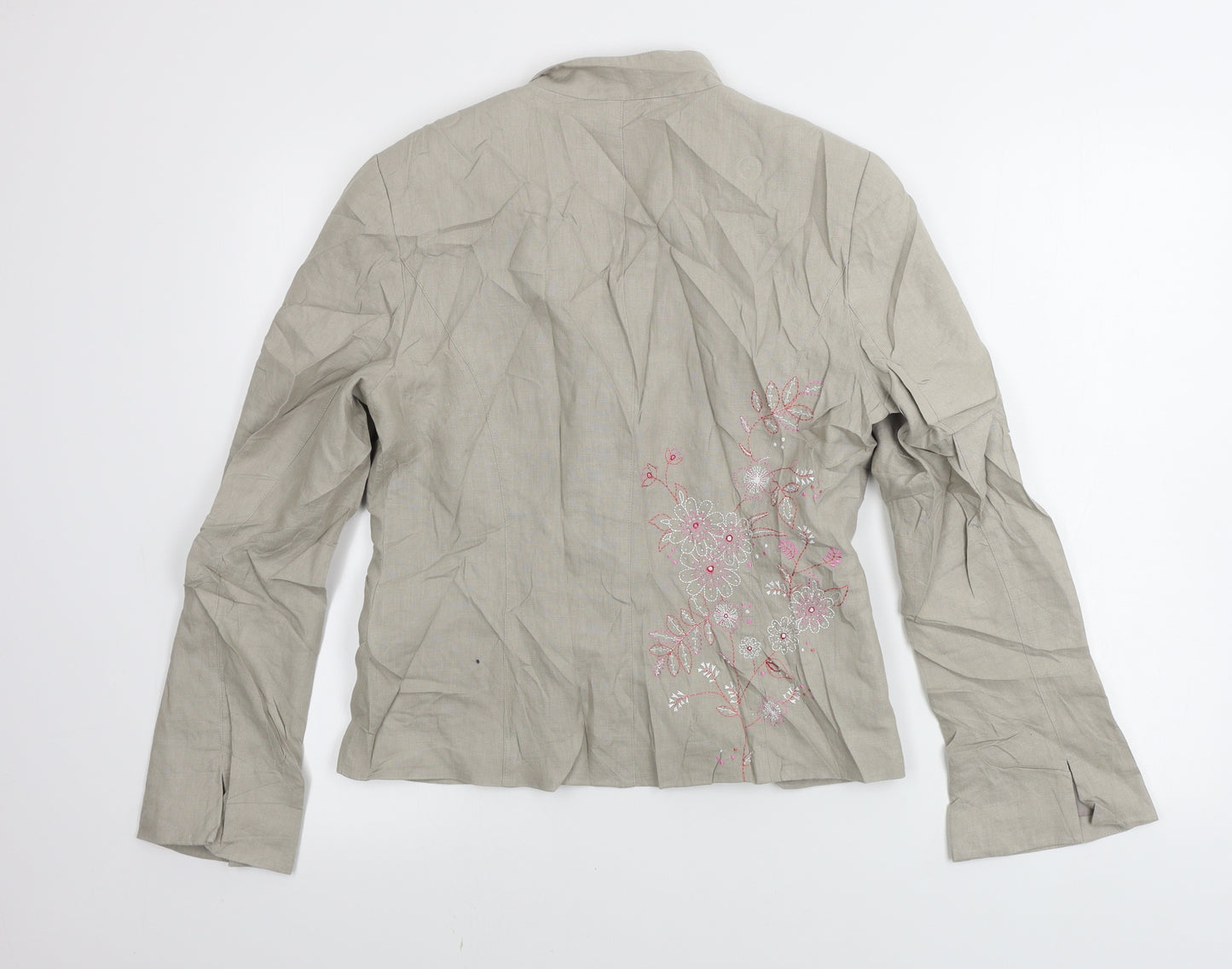 NEXT  Womens Beige Floral  Jacket Blazer Size 12