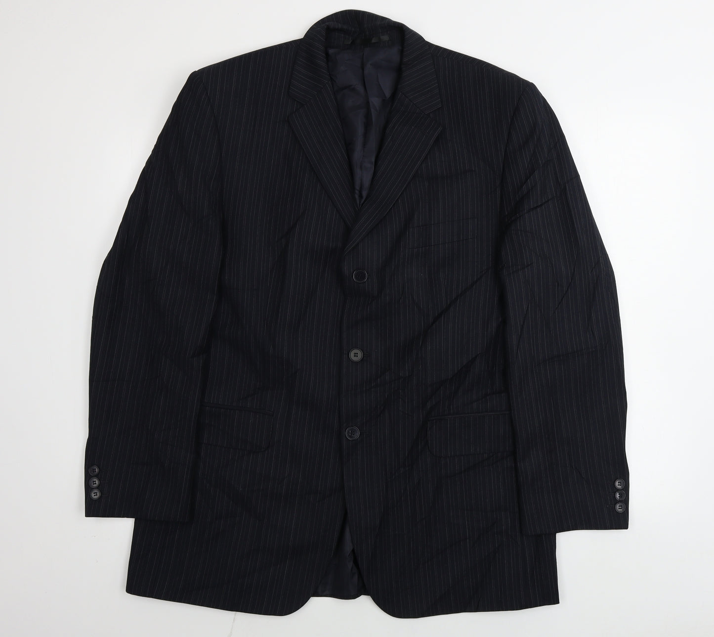 Burton  Mens Black Striped  Jacket Blazer Size 42