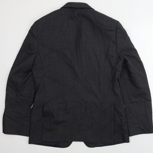 Marks and Spencer  Mens Grey Striped  Jacket Blazer Size 38