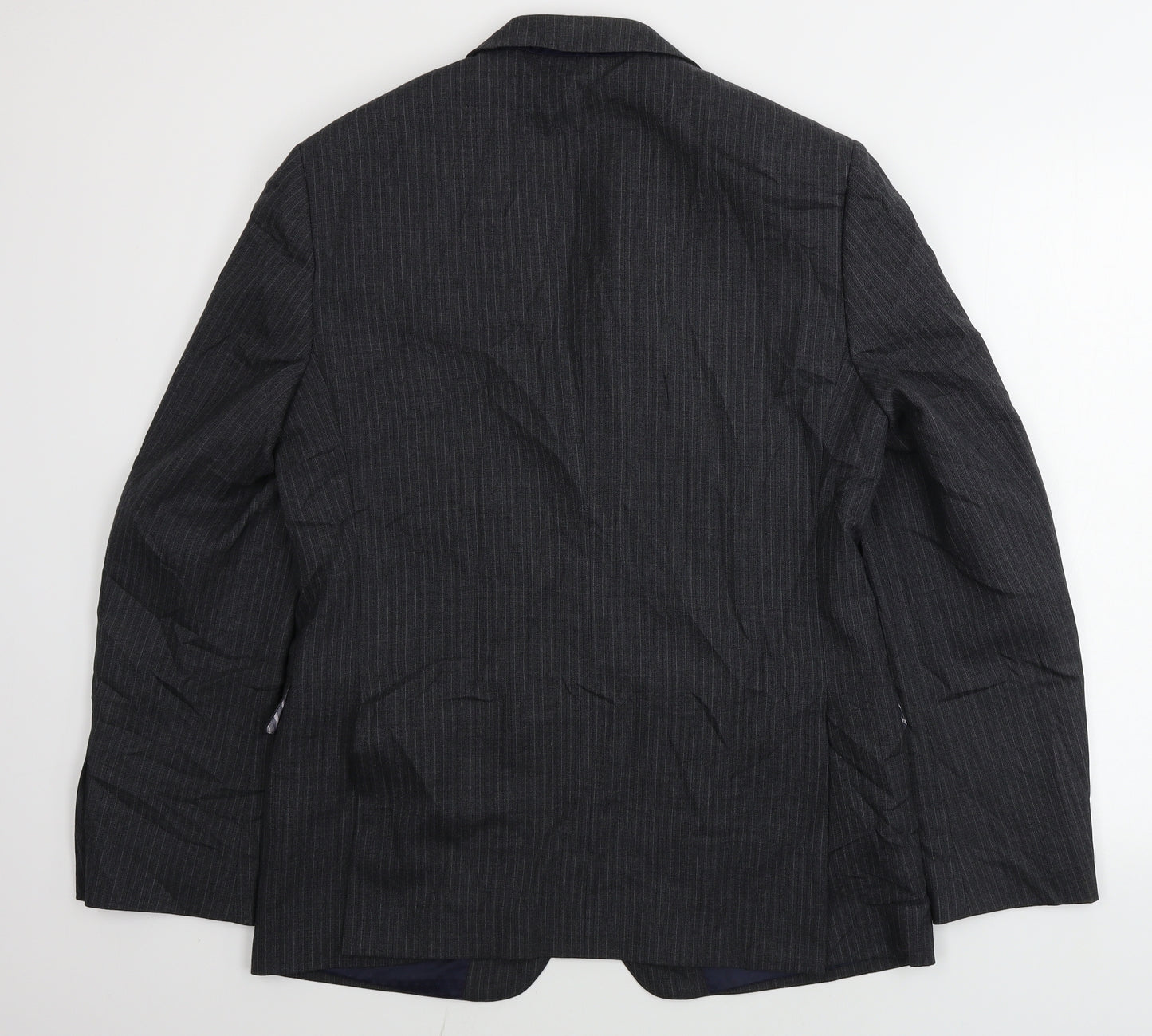 Marks and Spencer  Mens Grey Striped  Jacket Blazer Size 38