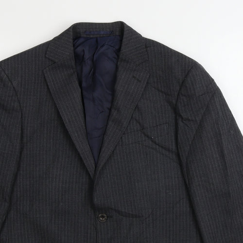 Marks and Spencer  Mens Grey Striped  Jacket Blazer Size 38