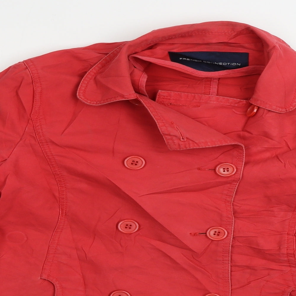 French Connection  Womens Red   Jacket Coat Size 10