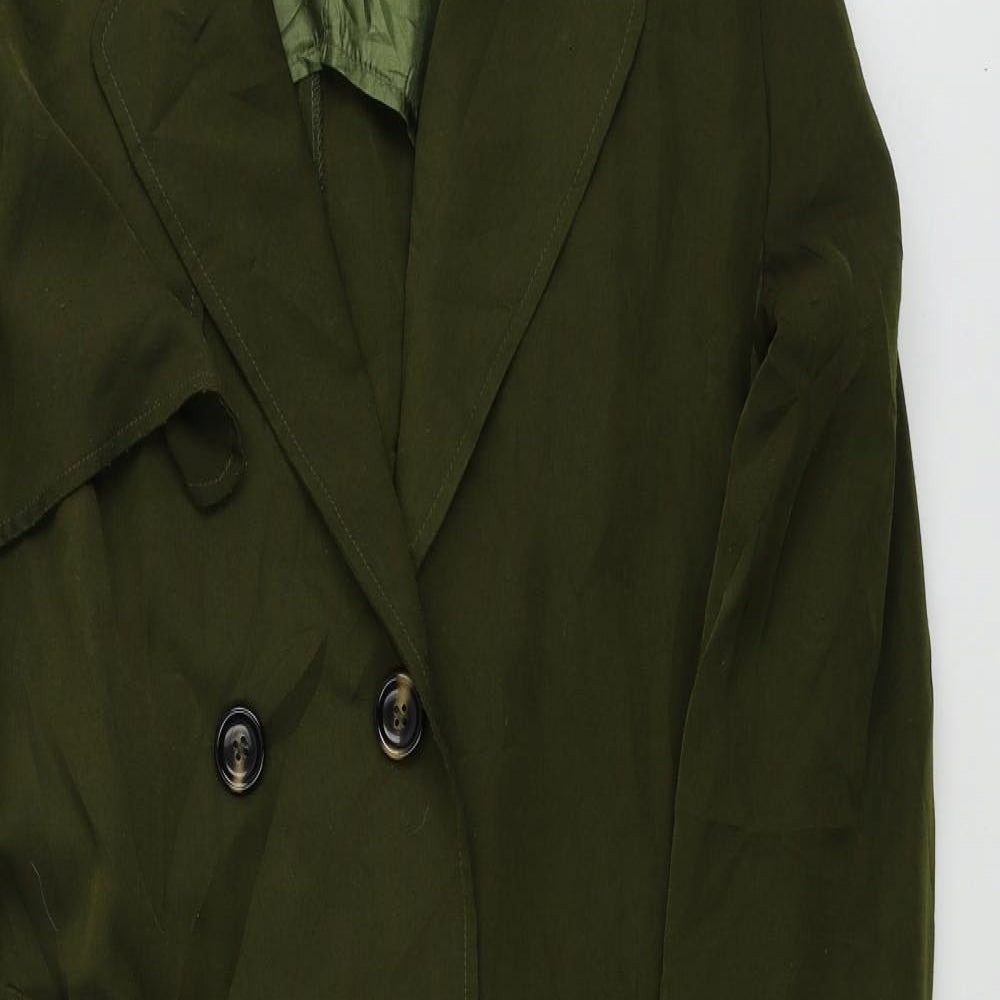 Boohoo  Womens Green   Jacket Coat Size L