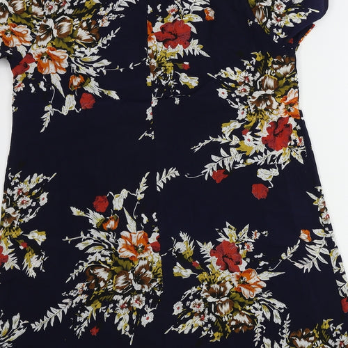 SheIn Womens Blue Floral  A-Line  Size 10