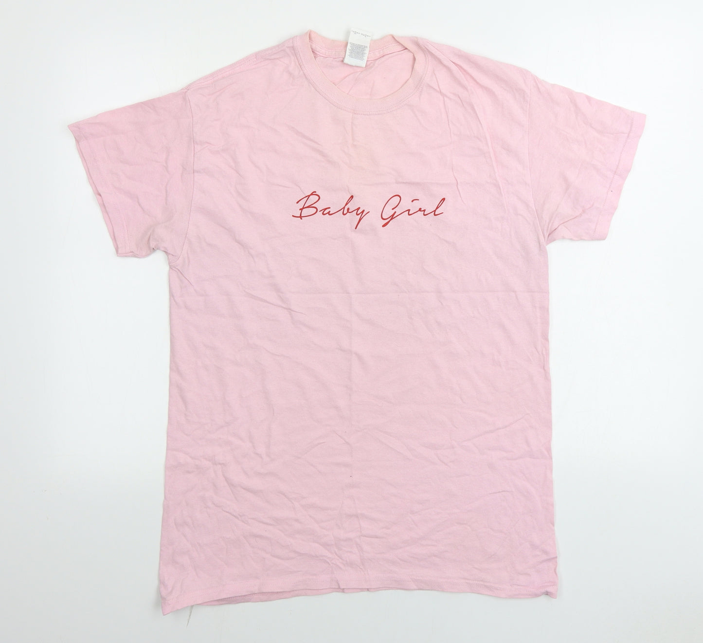 Gildan  Womens Pink   Basic T-Shirt Size M