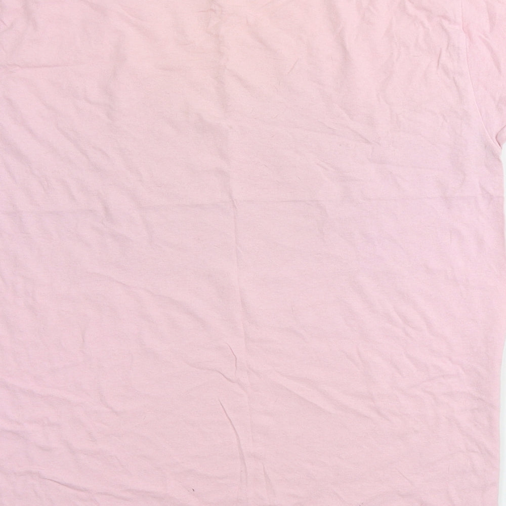 Gildan  Womens Pink   Basic T-Shirt Size M