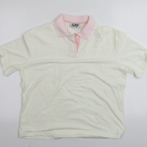 JRB Golf  Mens Ivory    Polo Size XL