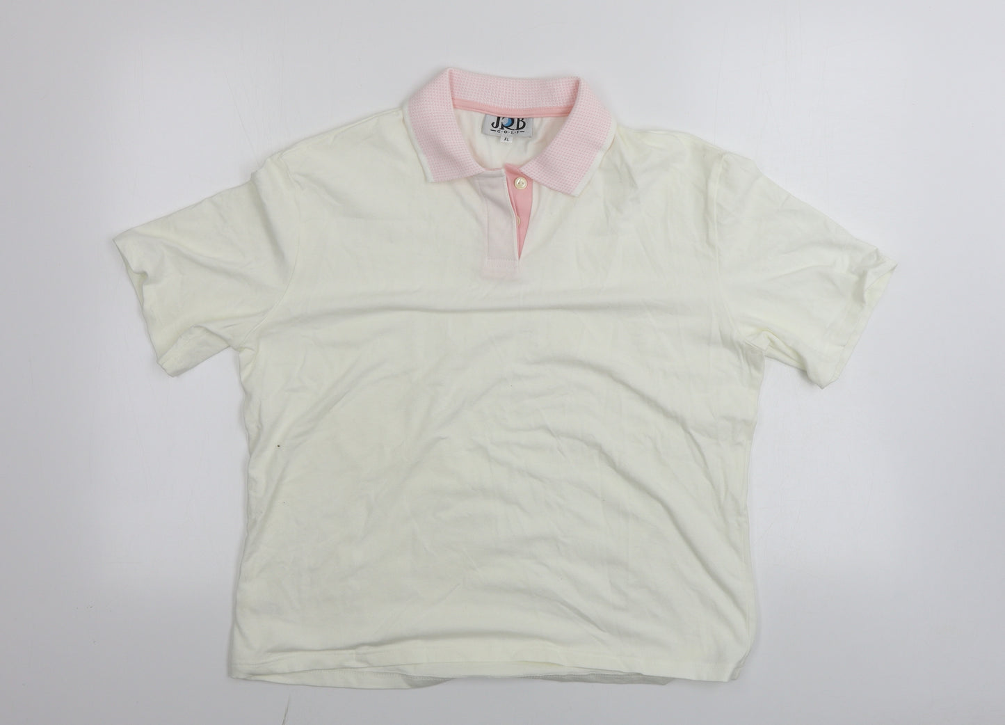 JRB Golf  Mens Ivory    Polo Size XL