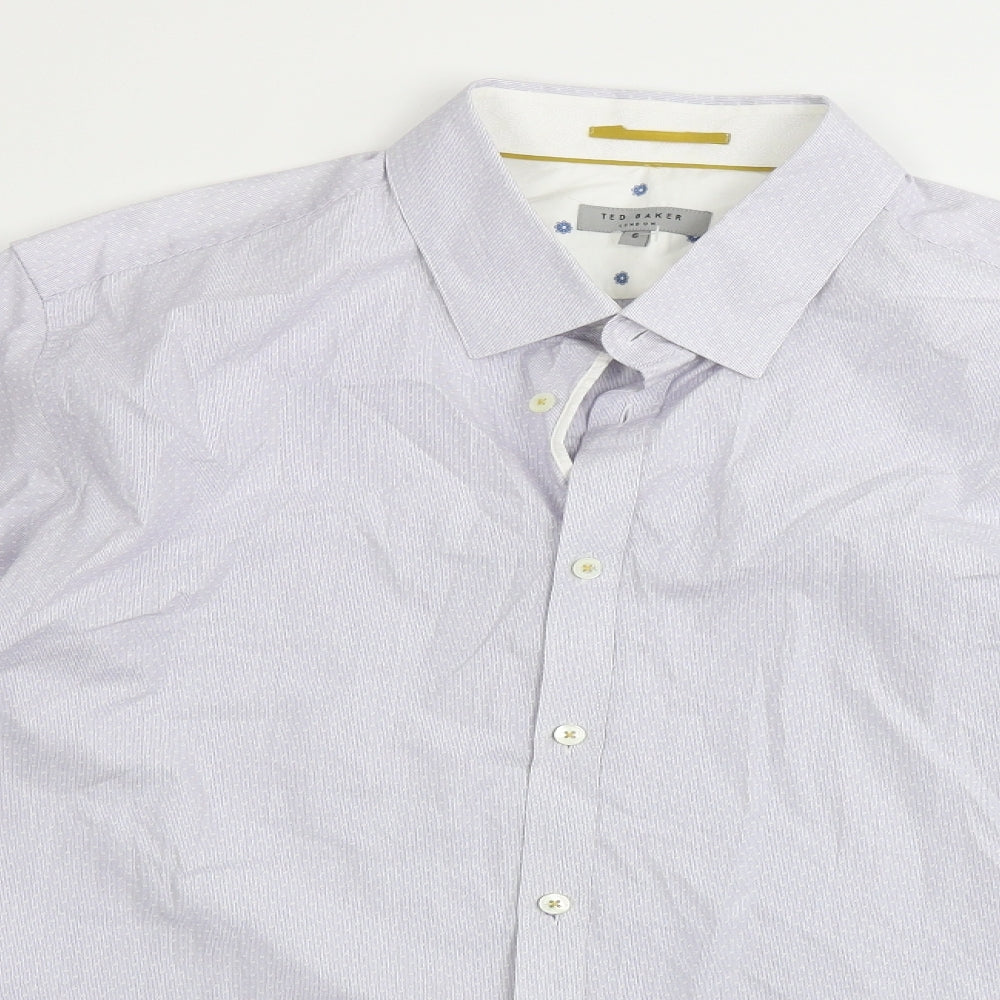 Ted Baker  Mens Blue    Dress Shirt Size XL