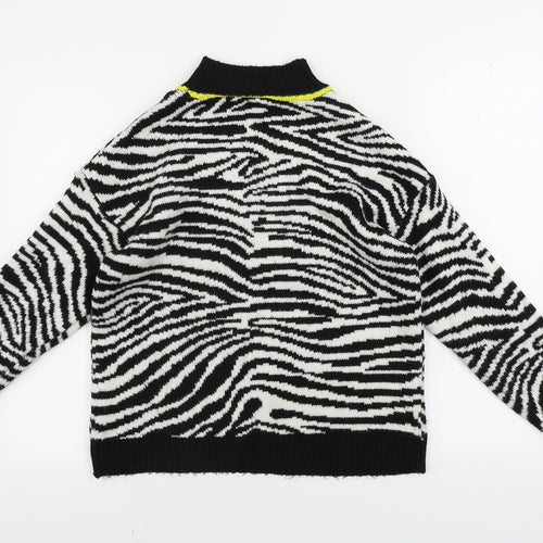 Primark  Womens White Animal Print  Pullover Jumper Size XS