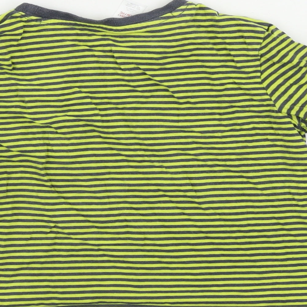 Boots club  Boys Yellow Striped  Basic T-Shirt Size 4-5 Years