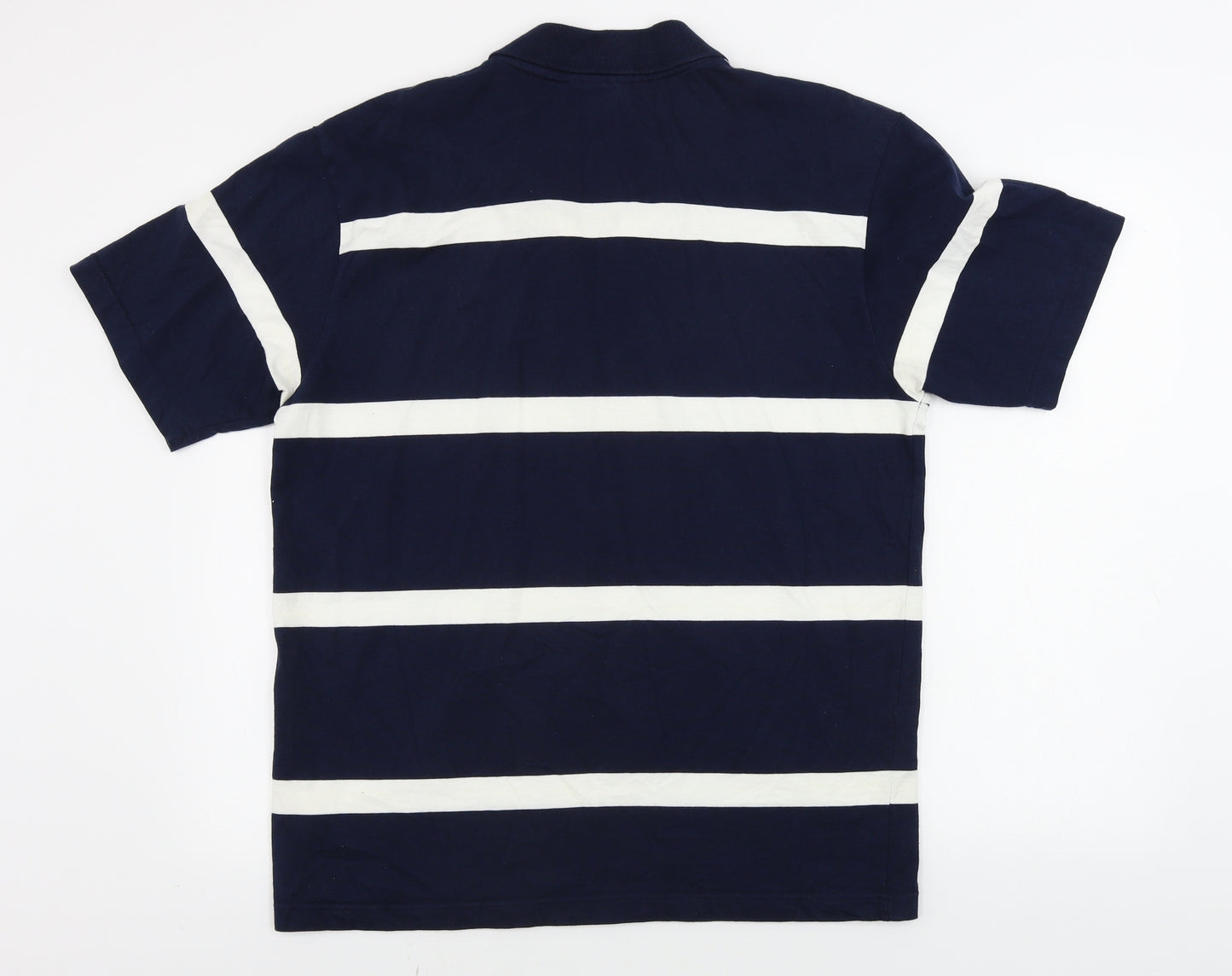 West Bromwich Albion  Mens Blue Striped   Polo Size L