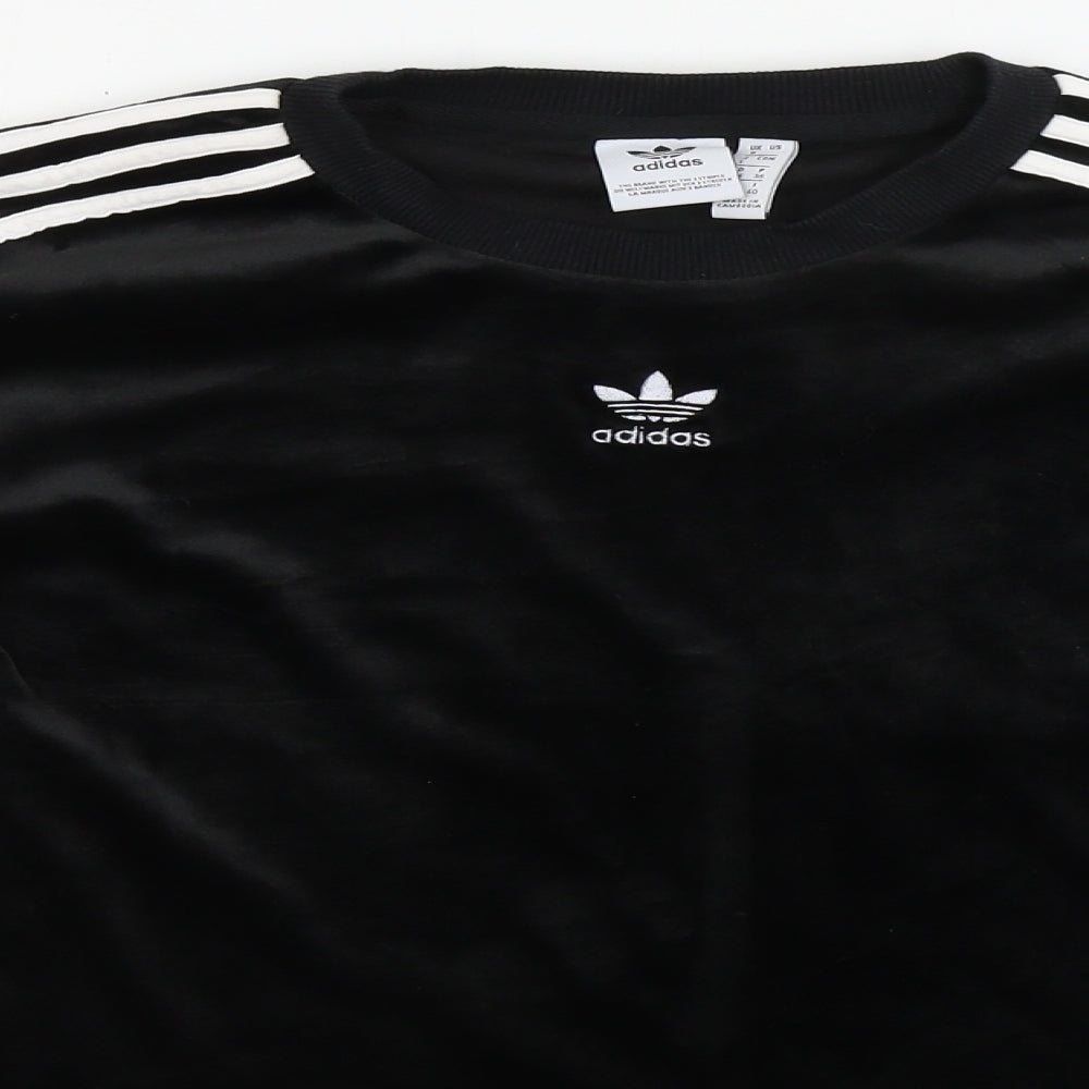 adidas  Womens Black   Pullover Jumper Size 8