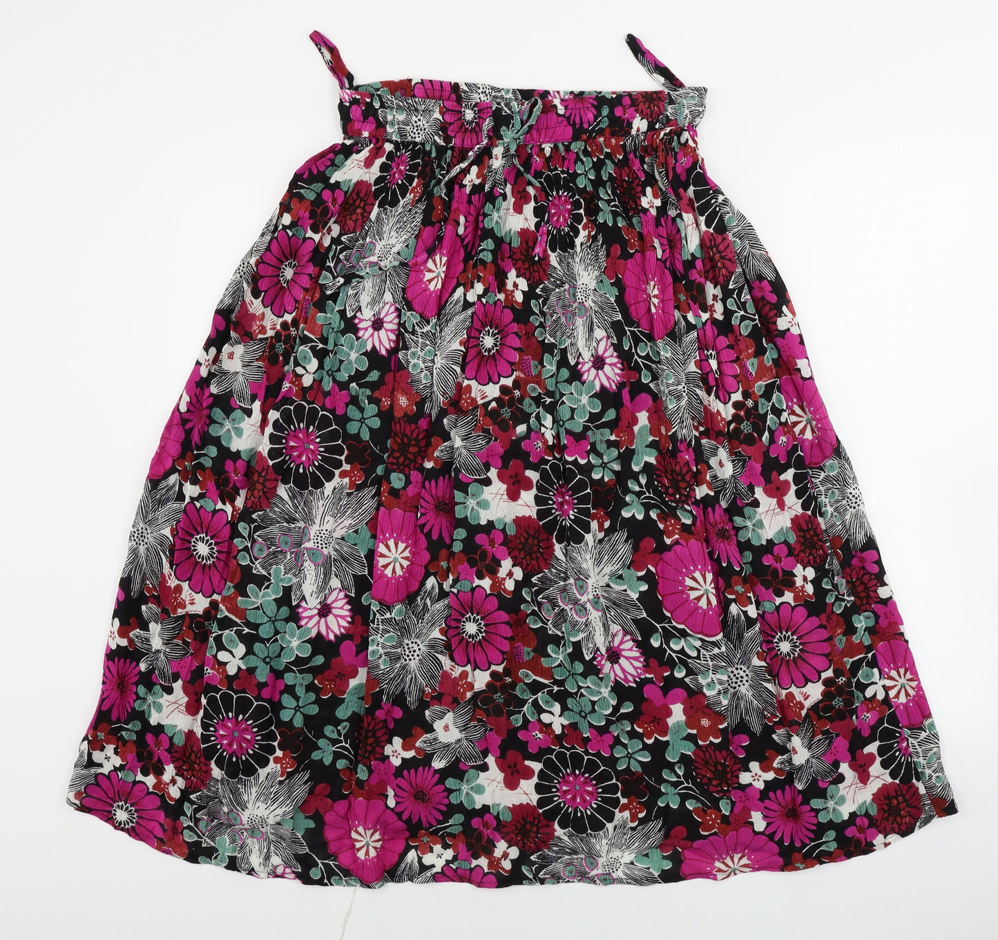 akai Womens Pink Floral  A-Line Skirt Size L