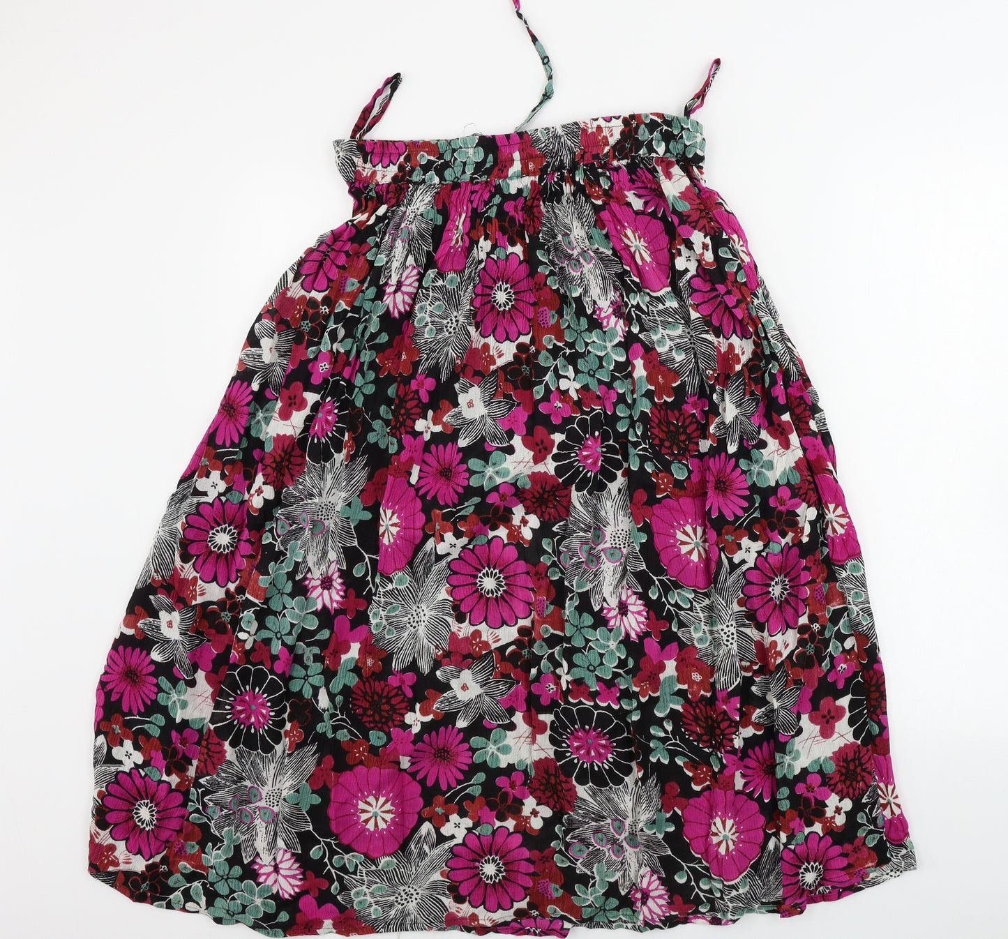 akai Womens Pink Floral  A-Line Skirt Size L
