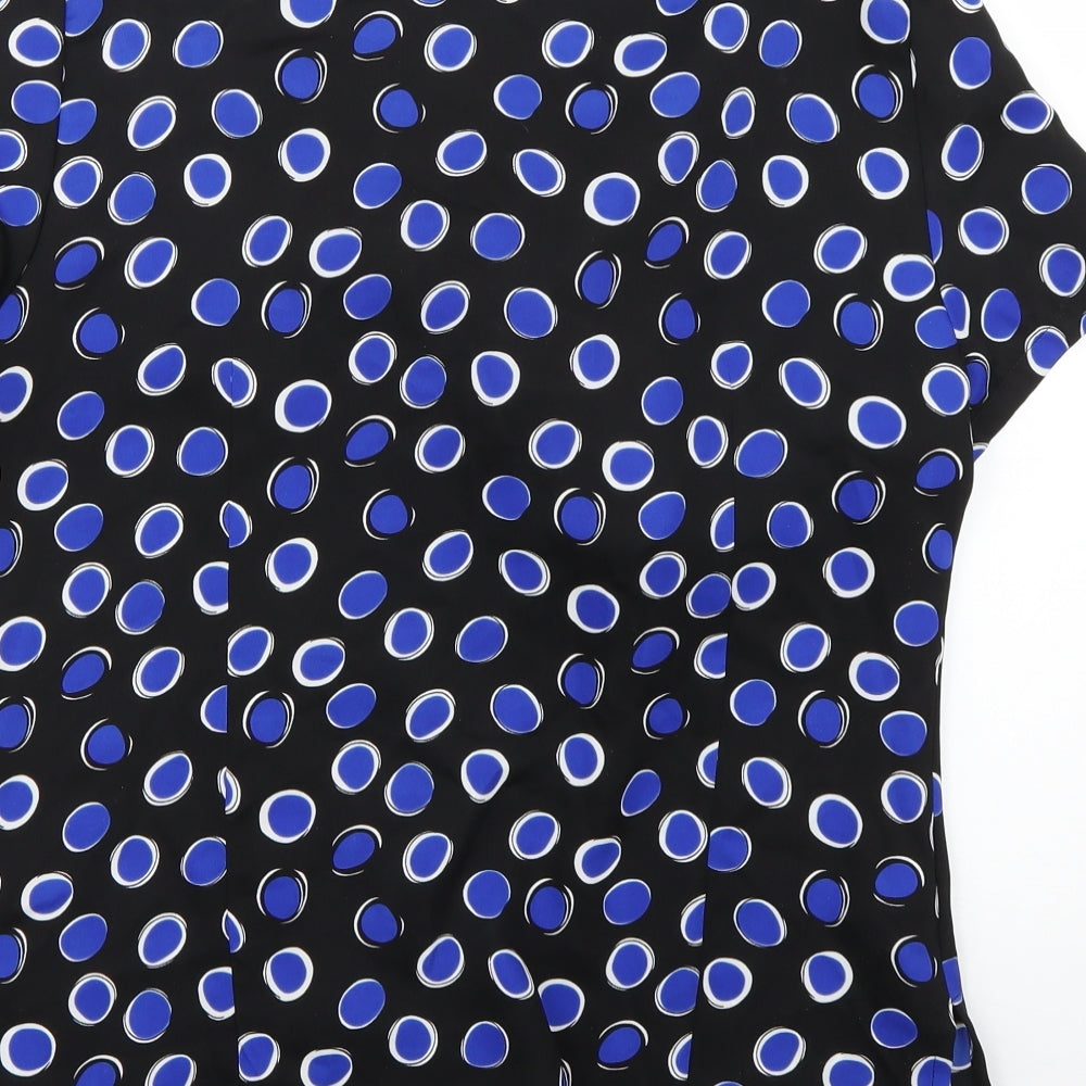 simon jersey Womens Multicoloured Polka Dot  Basic Blouse Size 12