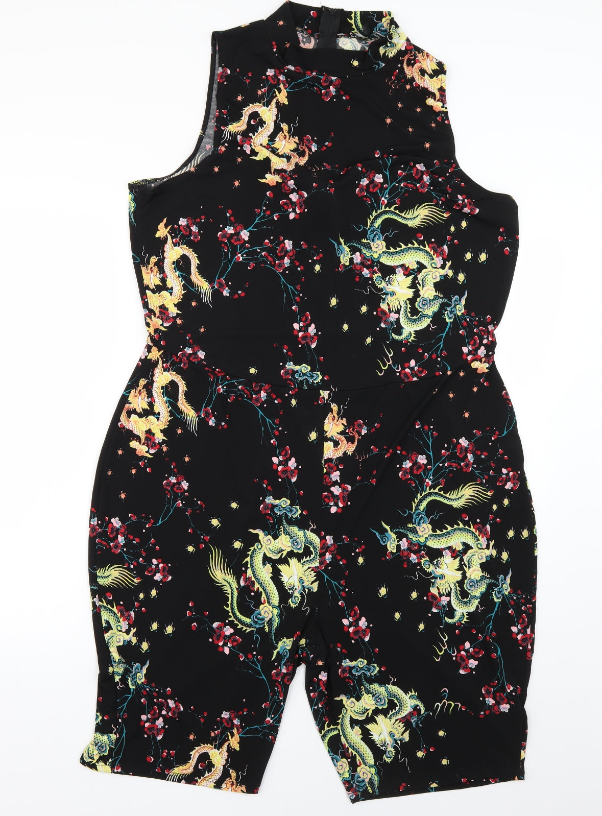 fashionova Womens Multicoloured Geometric  Playsuit One-Piece Size M L6 in