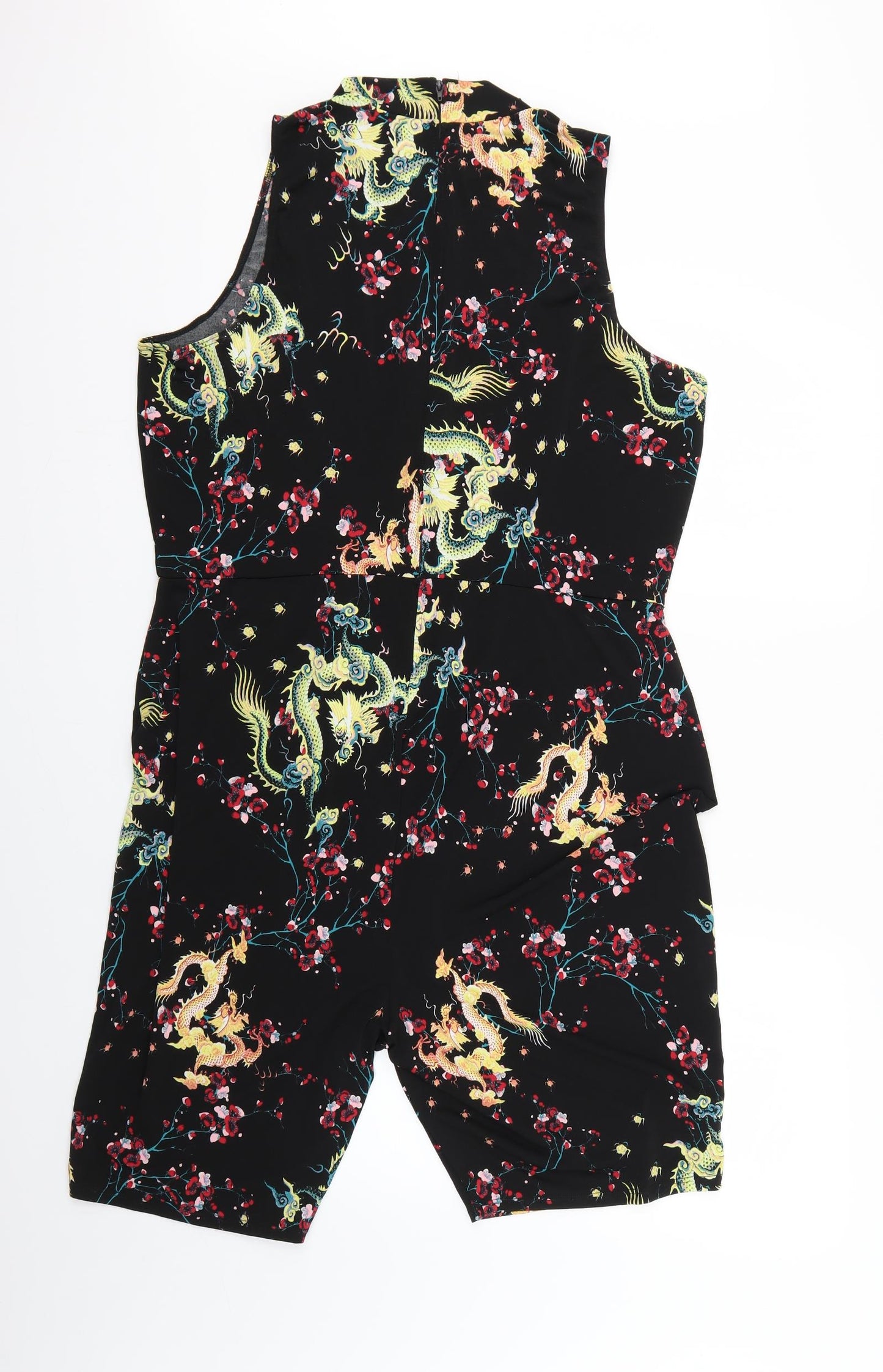 fashionova Womens Multicoloured Geometric  Playsuit One-Piece Size M L6 in