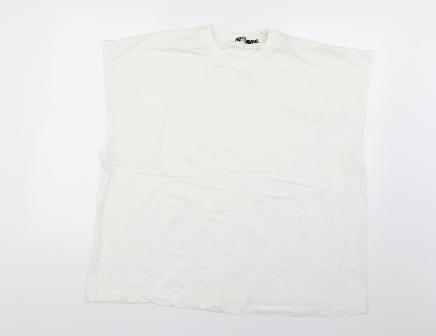Nasty Gal Womens White   Basic T-Shirt Size 24