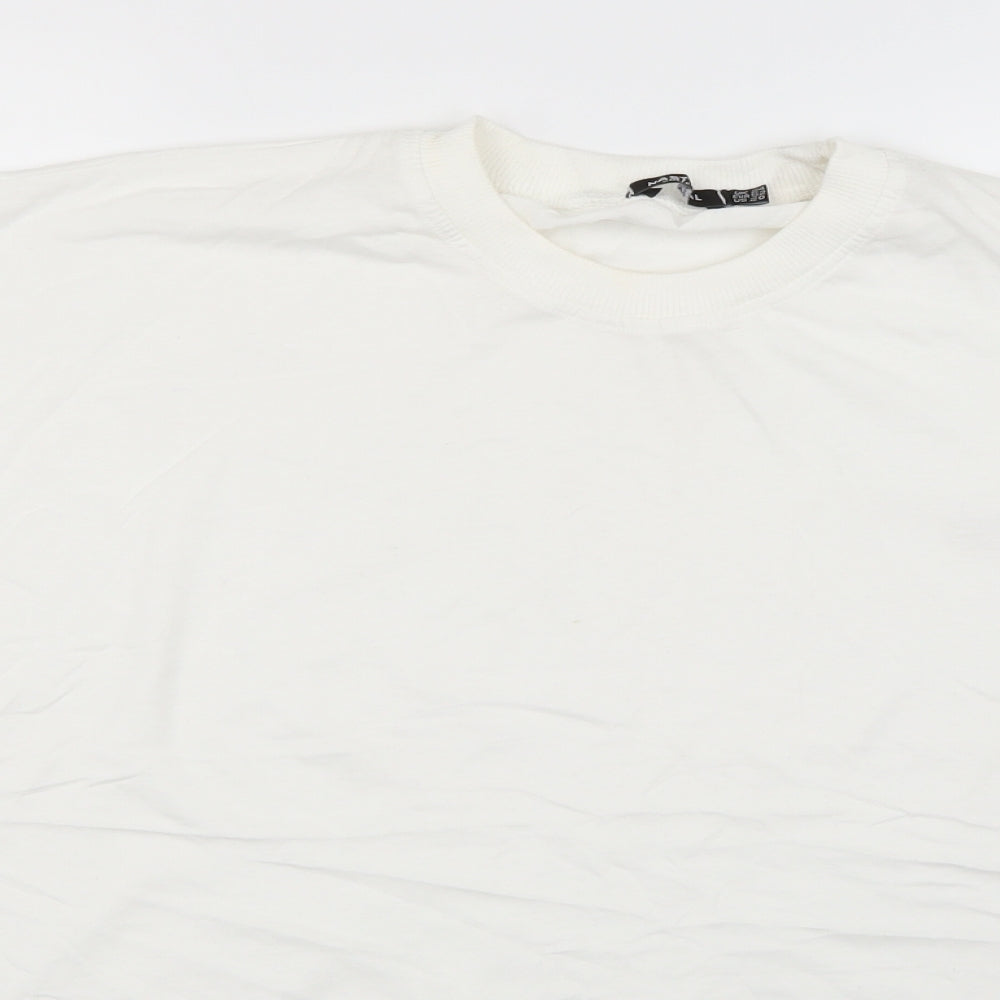 Nasty Gal Womens White   Basic T-Shirt Size 24