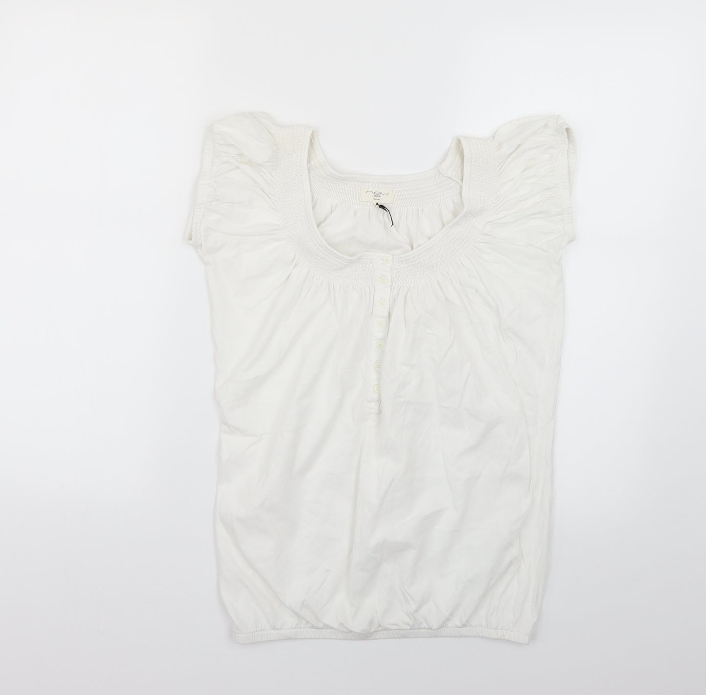 New Look Womens White   Basic Blouse Size 10