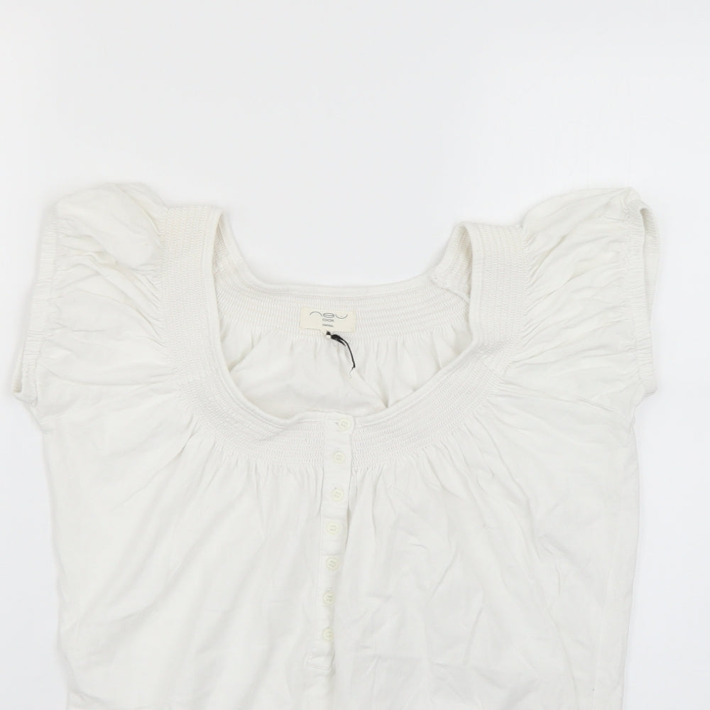 New Look Womens White   Basic Blouse Size 10