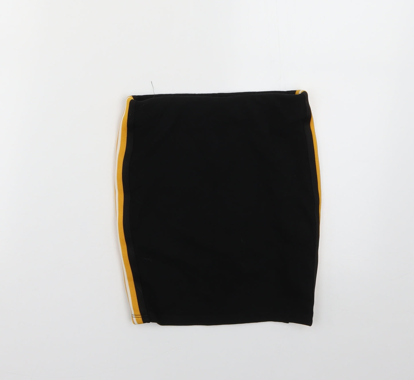 New Look Girls Black Striped  Mini Skirt Size 9 Years