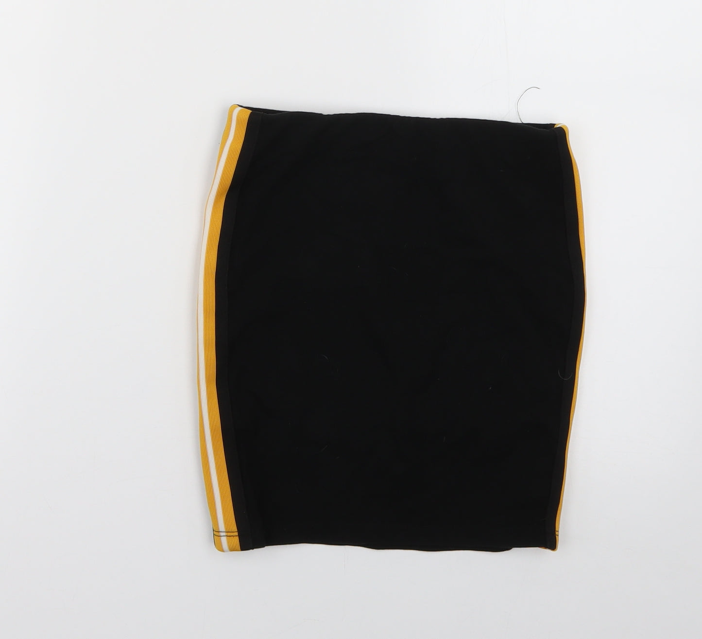 New Look Girls Black Striped  Mini Skirt Size 9 Years