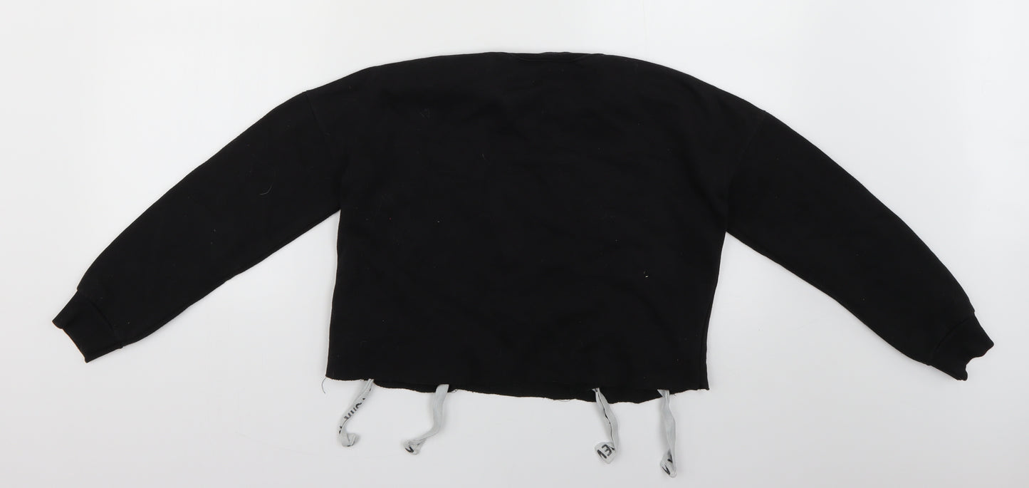 New Look Girls Black Geometric  Pullover Jumper Size 10-11 Years