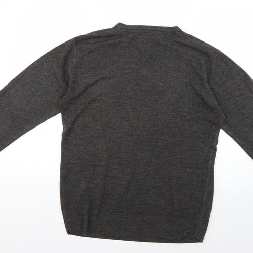 Easy Mens Grey   Pullover Jumper Size M