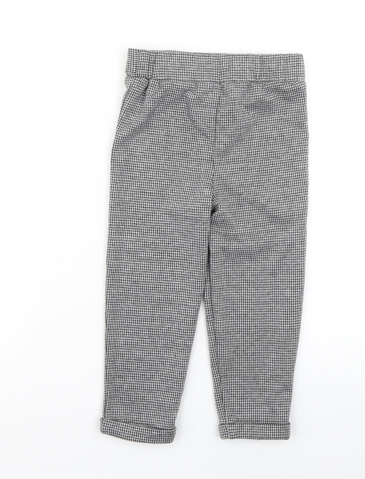 Primark Girls Multicoloured Check  Chino Trousers Size 3-4 Years