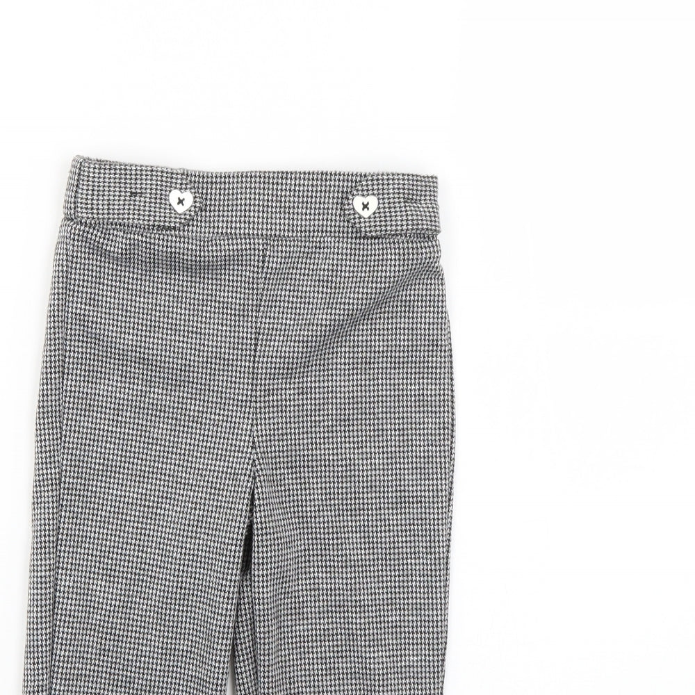 Primark Girls Multicoloured Check  Chino Trousers Size 3-4 Years