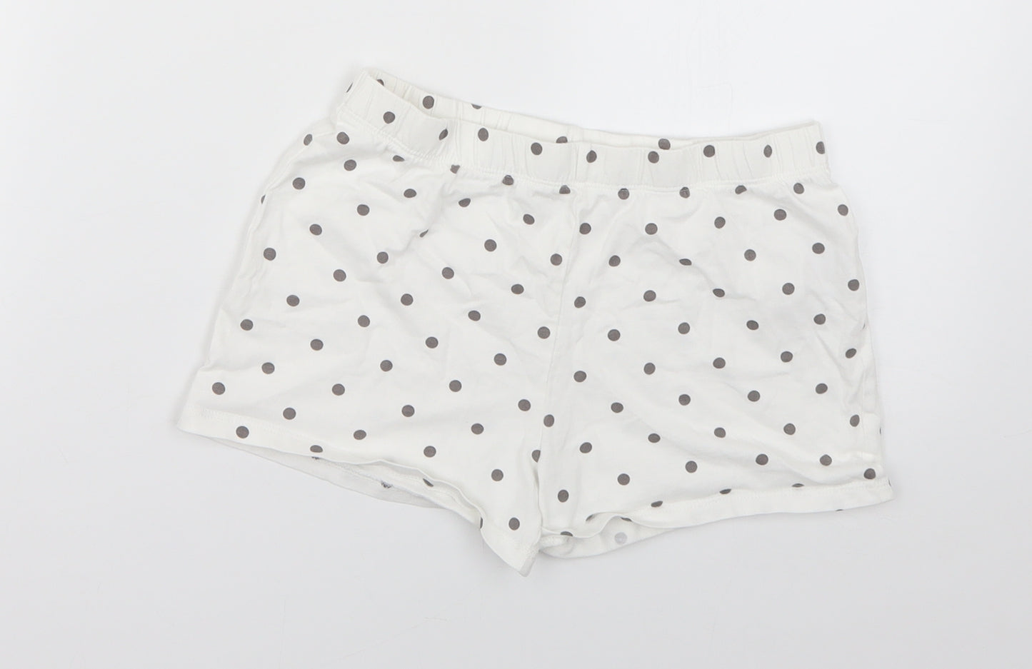 F&F Girls White Polka Dot   Pyjama Pants Size 9-10 Years