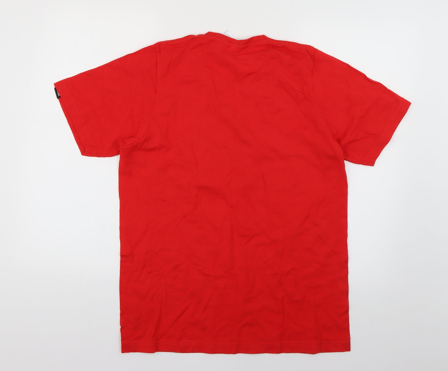 adidas Mens Red Geometric   T-Shirt Size M