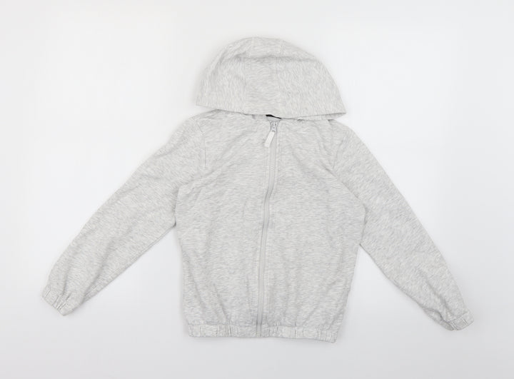 George Boys Grey Full Zip Hoodie Size 9-10 Years
