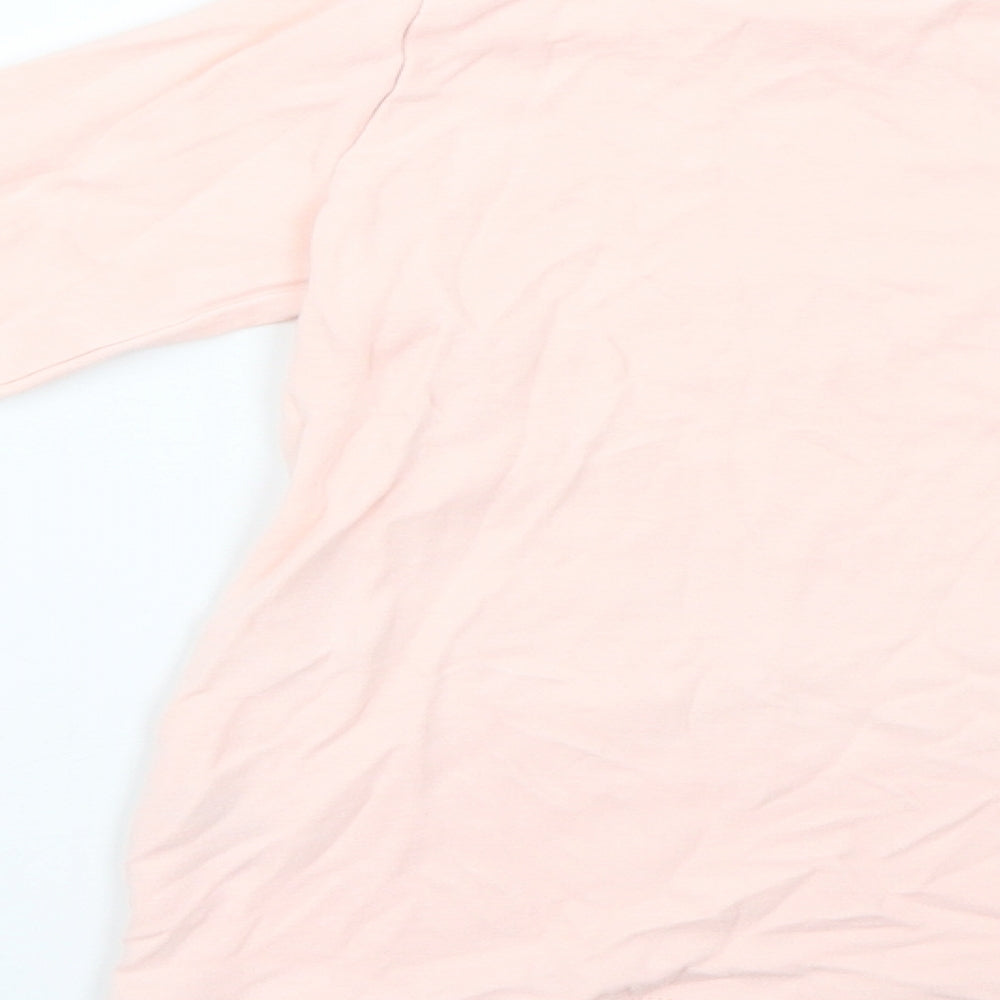 George Girls Pink Geometric  Basic T-Shirt Size 9-10 Years