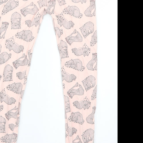 George Girls Pink Geometric  Jegging Trousers Size 9-10 Years
