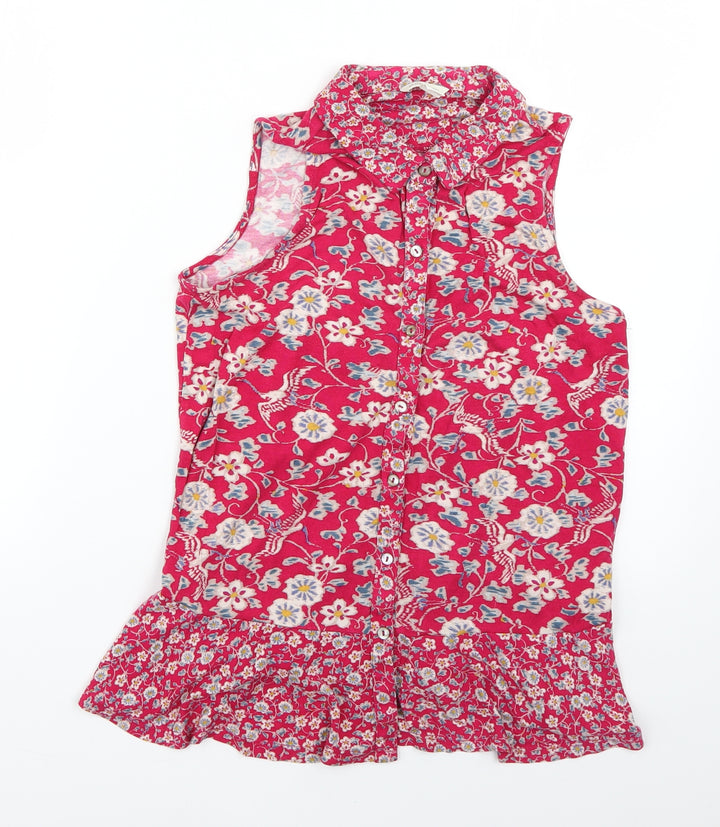 Monsoon Womens Multicoloured Floral Basic Blouse Size 8