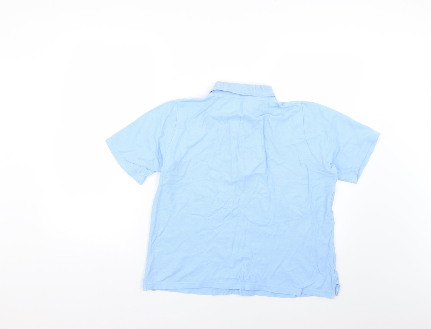 Preworn Boys Blue   Basic Polo Size 14-15 Years